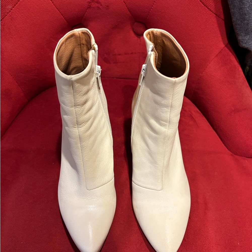 Free People Ivory Ankle Booties